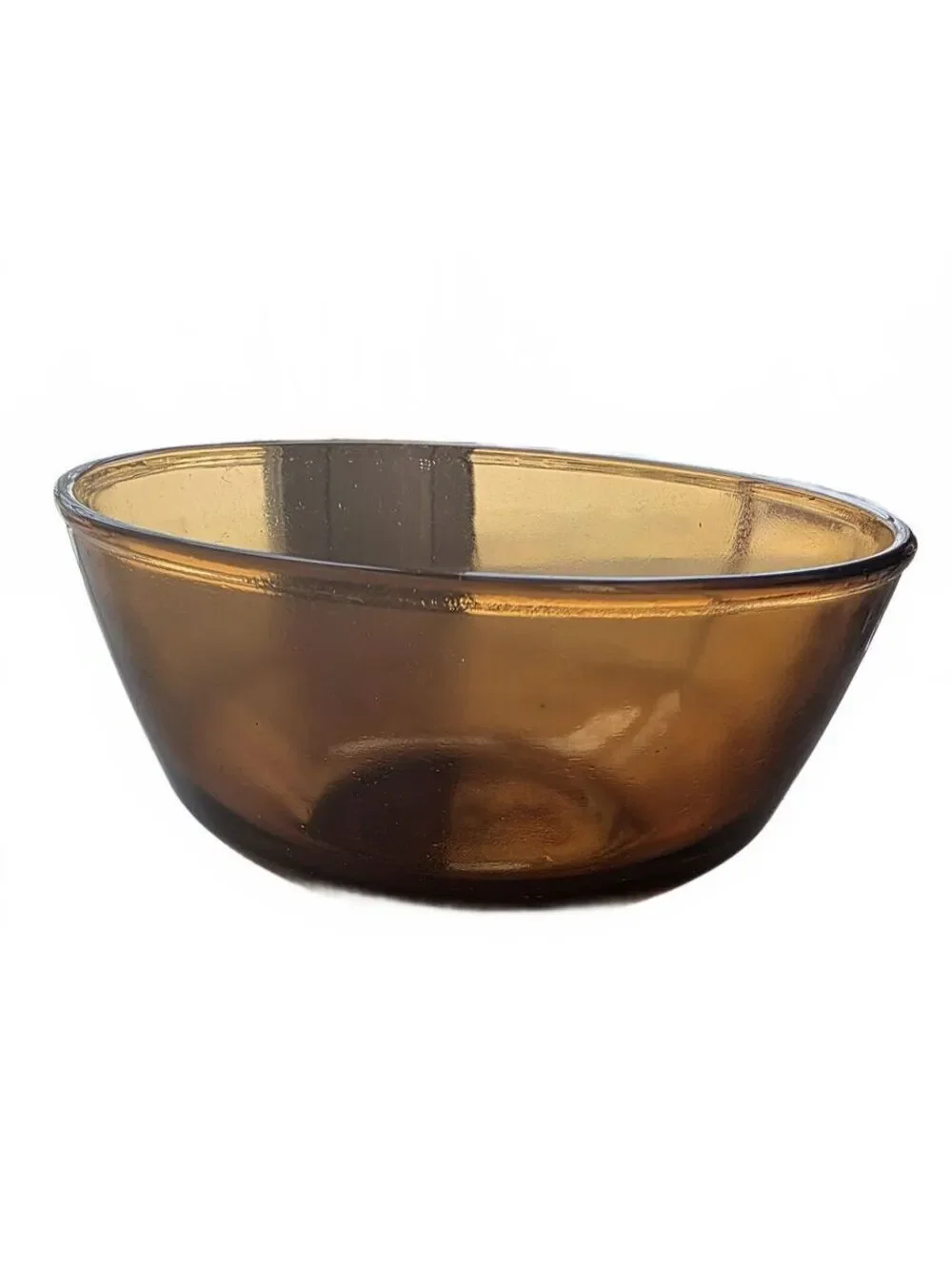 Vtg Anchor Hocking Fire King Harvest Amber 1.5Qt Mixing Bowl